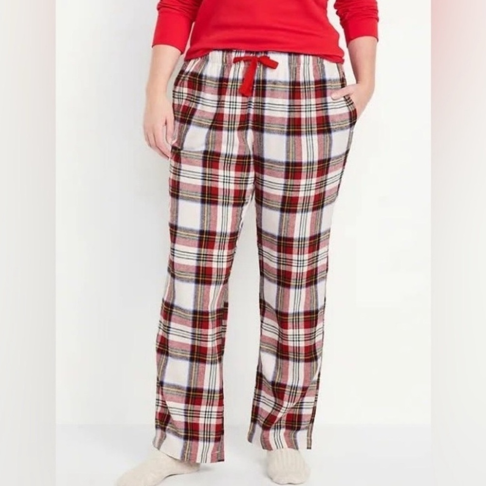 🆕 Old Navy Women’s Mid-Rise Flannel Pajama Pants PJ Sleep Bottoms M 8-10 - Picture 3 of 10